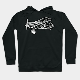 plane blueprint design Hoodie